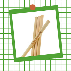 Boîte de 12 pailles en bambou